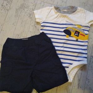 Boys Matching Shirt and Shorts